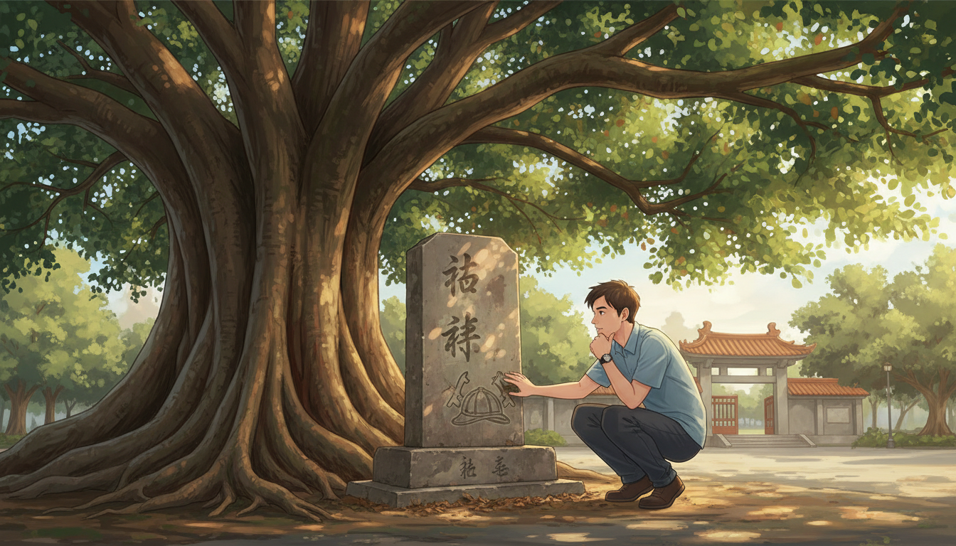 在屏東中山公園,與百年老樹的一場靜默對話:從欖仁樹板根到被遺忘的歷史角落 10 樹穴裡的哲學:當「禮義廉恥」遇上歷史真相