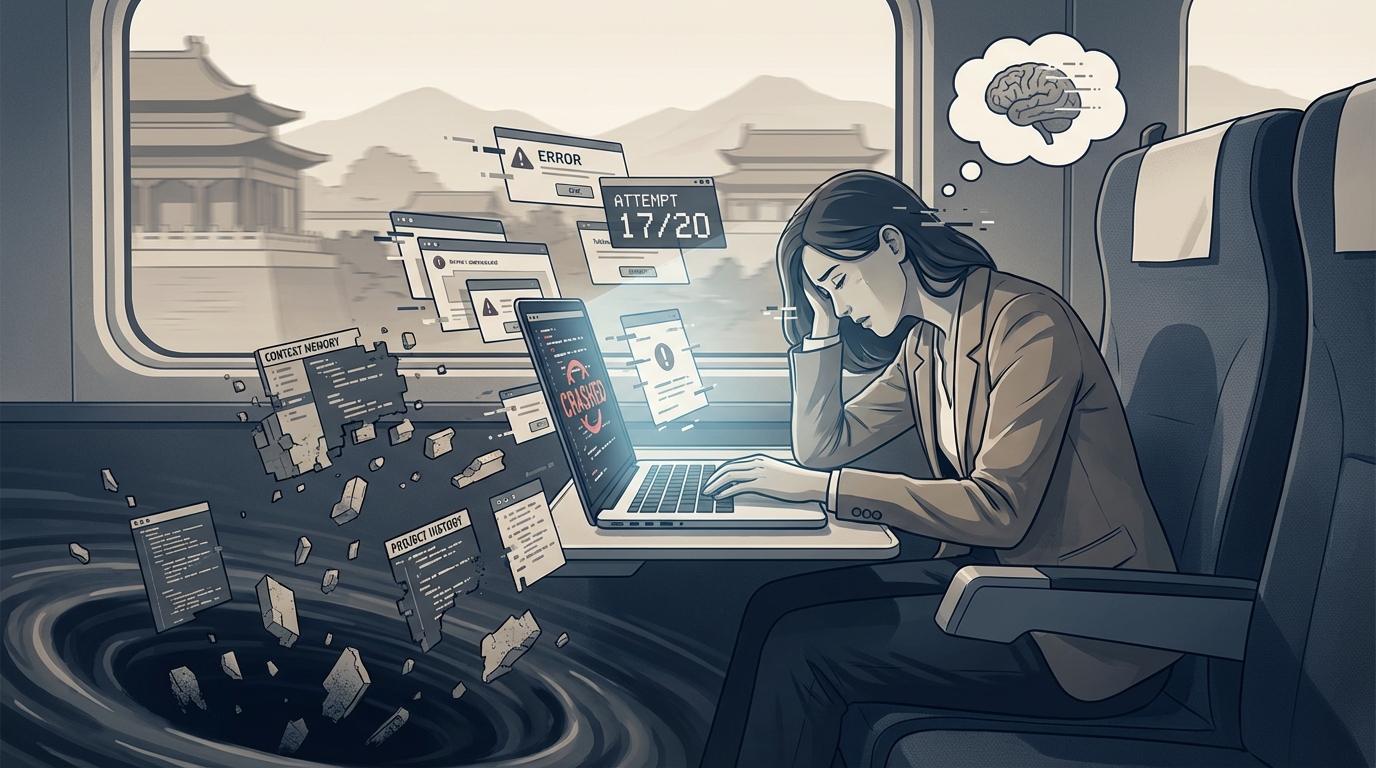 不會寫程式也能開發SaaS?行銷人血淚實測:OpenAI 20次失敗後,Replit語意開發的逆轉勝公式 9 第一階段:OpenAI的20次失敗與上下文記憶的陷阱