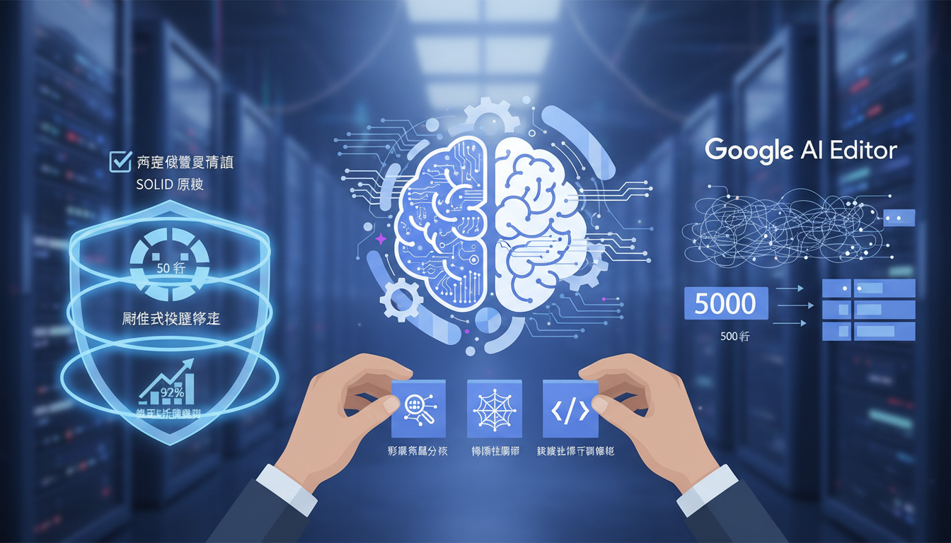 逃離技術債地獄:用 Google AI Editor 三天將五千行單體程式碼重構為五百行模組 16 建立AI協作規範與防護機制圖