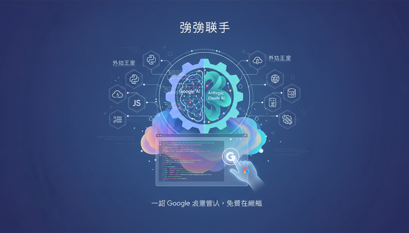 告別技術債!實戰 Google AI編輯器:3天重構萬行程式碼的極限開發指南 16 Google AI編輯器ALT圖,強強聯手,智慧助手