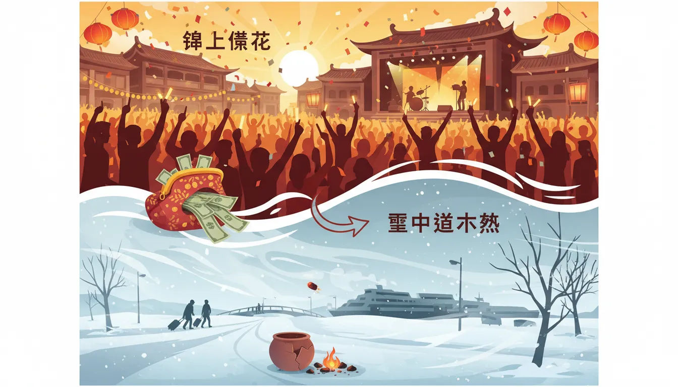 小三通變過路站:金門人潮洶湧卻空轉,5個策略破解過境困局 18 金門縣政府觀光預算分配圖表,顯示旺季活動投資與淡季基礎建設預算差異,小三通政策盲點分析